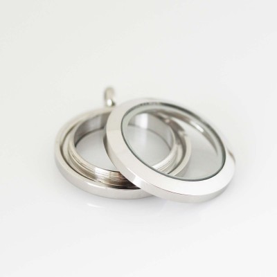 Silver Screw Top Locket - Small (2.5cm)